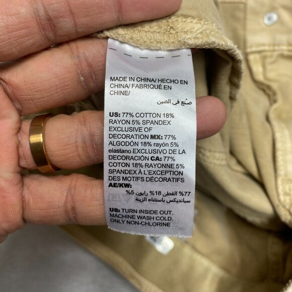 Chicos Pants Women's 1R Tan Utility Stretch Leggings Actual 30 X 26 - Picture 4 of 11